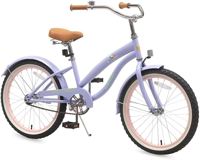 ACEGER Girls Beach Cruiser Bike For Kids 20 quot Single Speed Kids Bicycle 