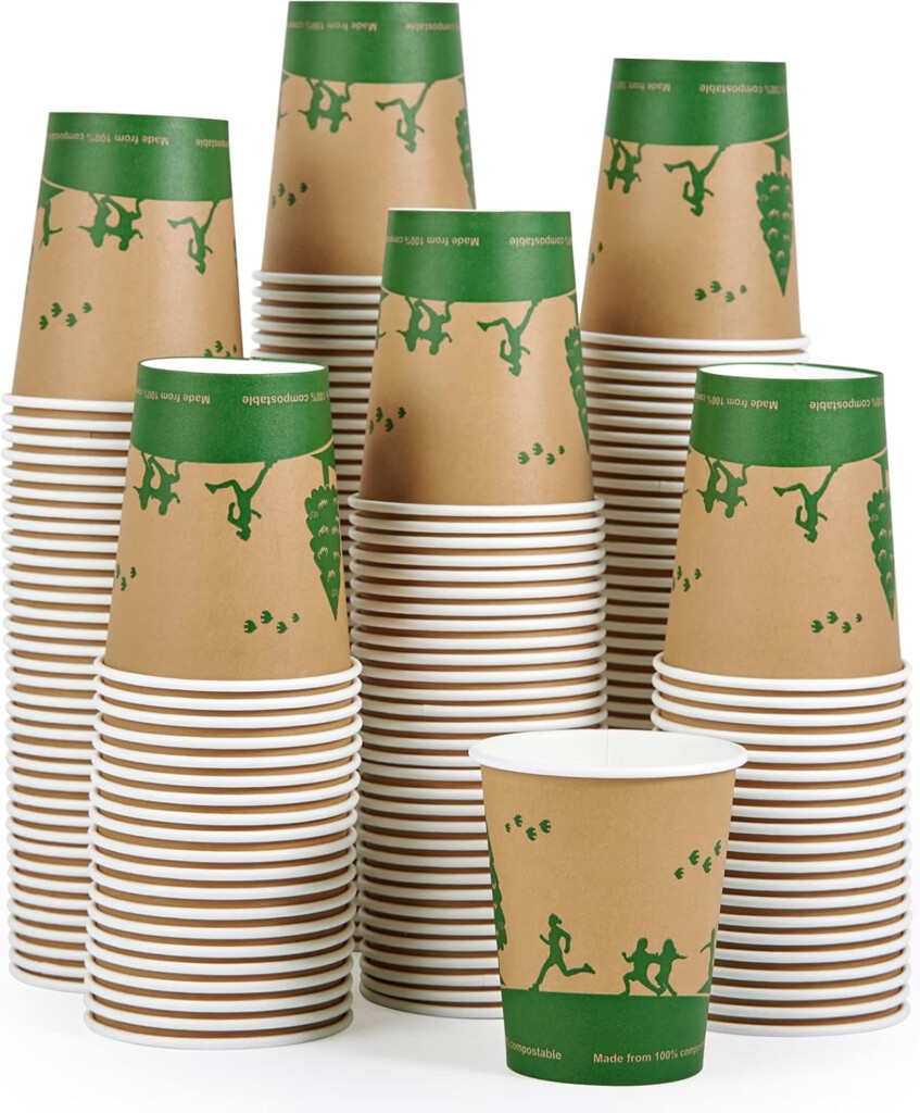 Amazon ECOLipak 300 Count Compostable Paper Cups 8 Oz 