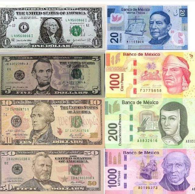 America To Mexican Money Conversion Chart