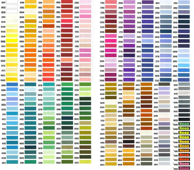 Brother Embroidery Thread Color Conversion Chart Embroidery