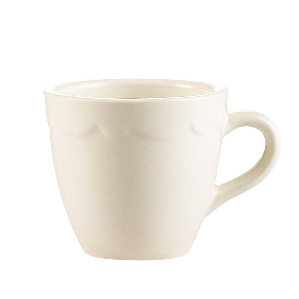 CAC China SC 35 Seville Scallop Edge A D Cup 3 5 Oz 2 1 2 quot 3 Doz 