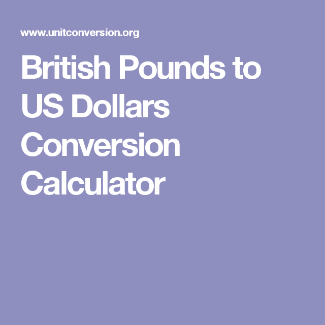 Conversion Chart British Pounds To Dollars Dollar Pound Rate