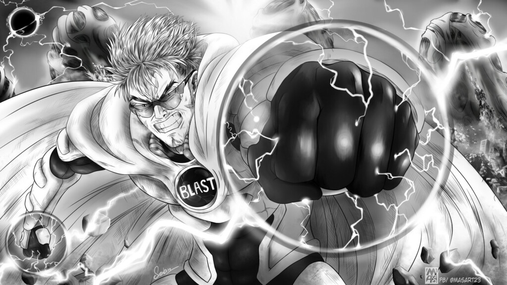 Download Blast 39 s Power One Punch Man HD Wallpaper By MasArt