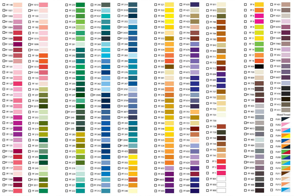 Embroidery Thread Conversion Chart Madeira To Floriani Best Picture 