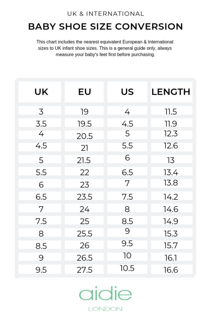 European Toddler Shoe Conversion Chart 2 A Comprehensive Guide 