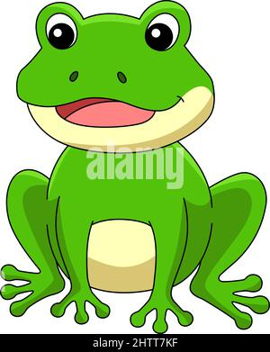 Frog Cartoon Colored Clipart Illustration Stock Vector Image Art Alamy