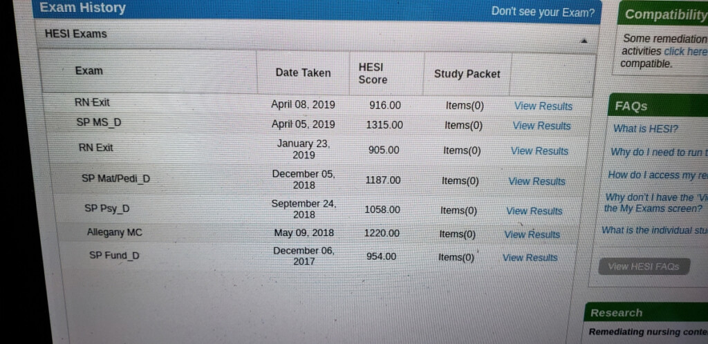Hesi Exit Score Conversion Chart