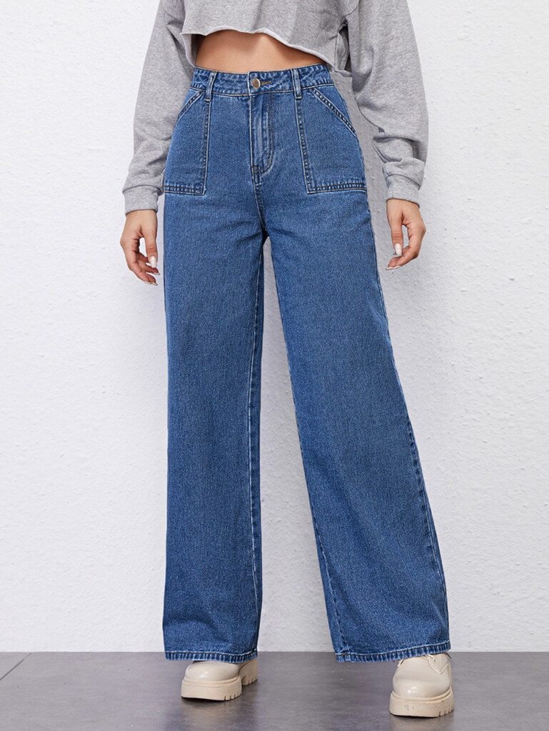 High Rise Wide Leg Jeans Wide Leg Jeans Outfit Stylish Jeans Top 