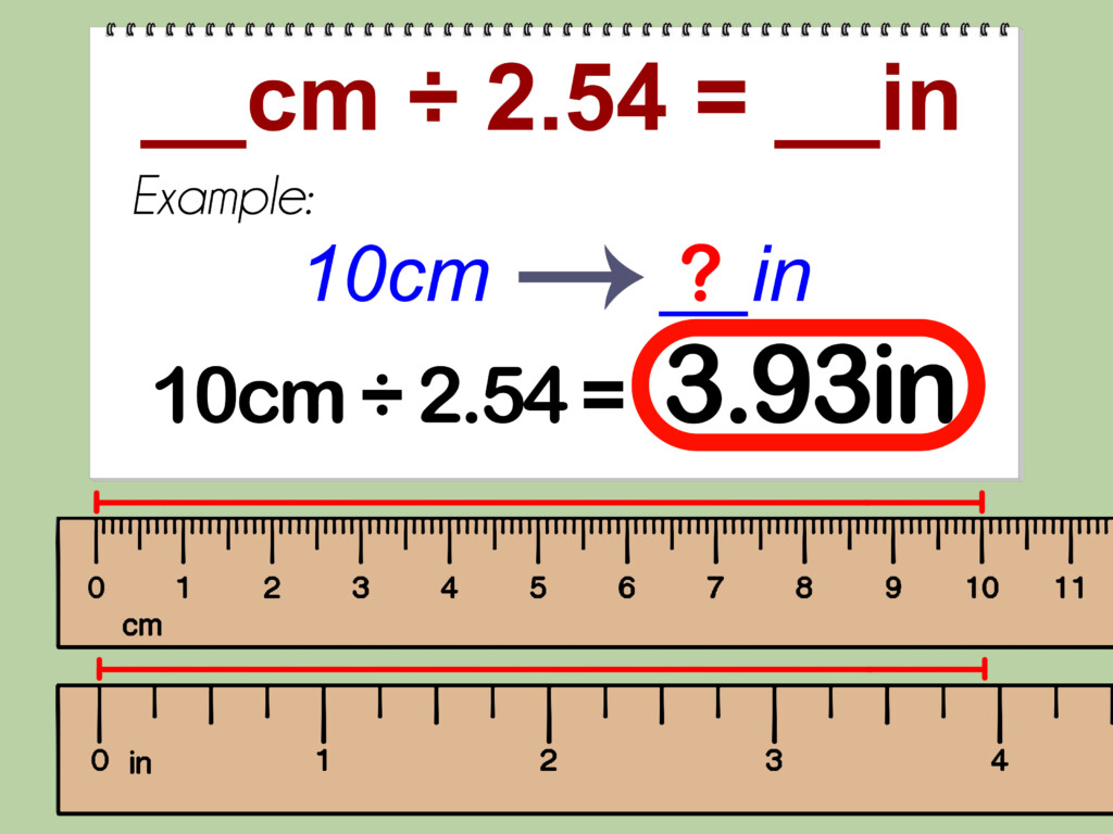 How To Convert Centimeters To Inches 3 Steps with Pictures 