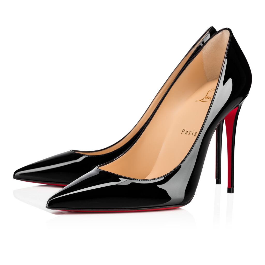 Kate 100 Mm Pumps Patent Calf Black Christian Louboutin