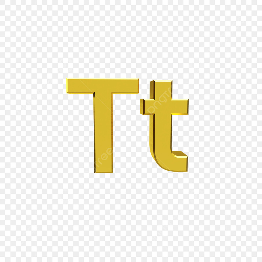 Letter T Hd Transparent Gold Letter T T Letter Letter T PNG Image 