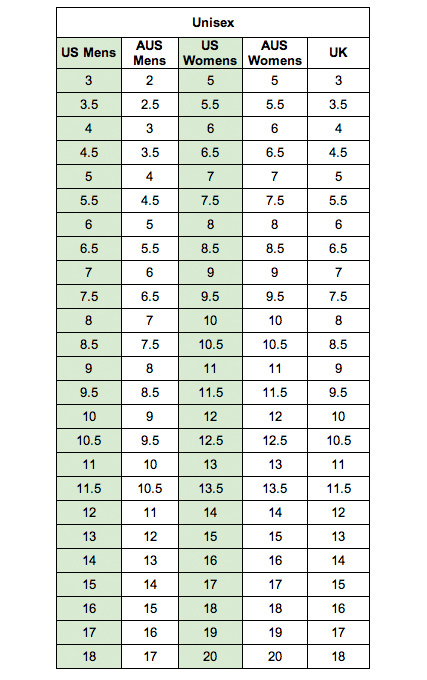 Ligature Origine Couper Converse Size Conversion Chart Pendentif 
