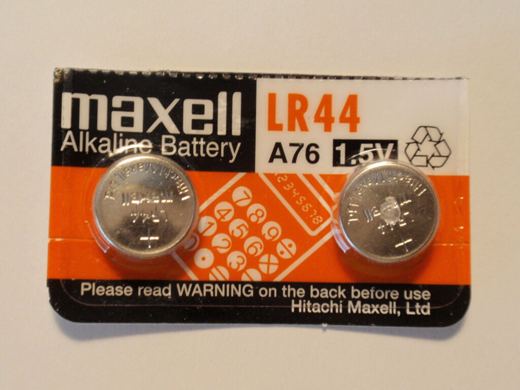 Maxell Batteries LR44 A76 AG13 Alkaline Button Size Battery Pack Of 