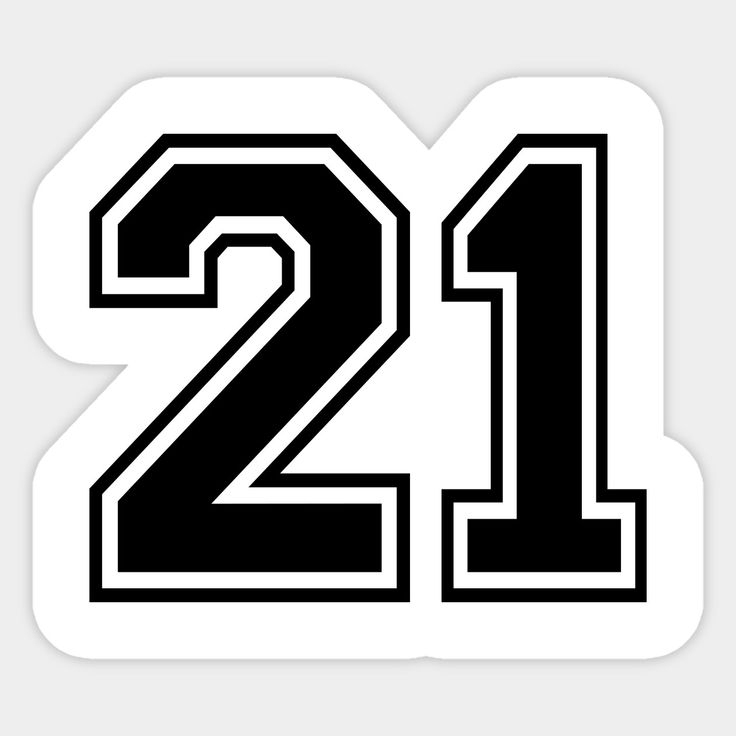 Number 21 Clipart
