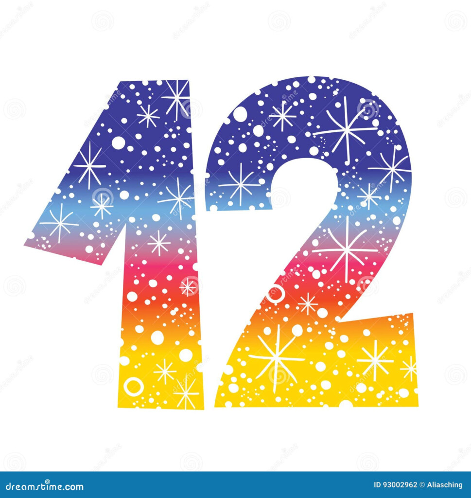 Number Twelve Stock Vector Illustration Of Anniversary 93002962