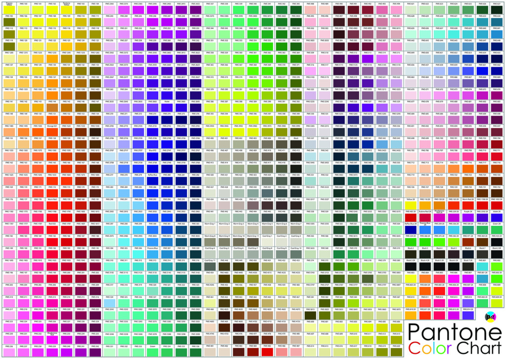 Pantone Color Chart Printable Riset