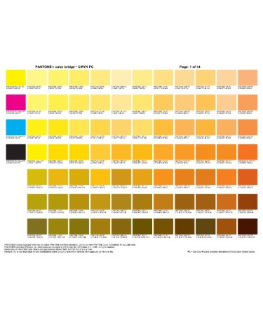 Pantone To Cmyk Conversion Chart PDF Free Download PRINTABLE 