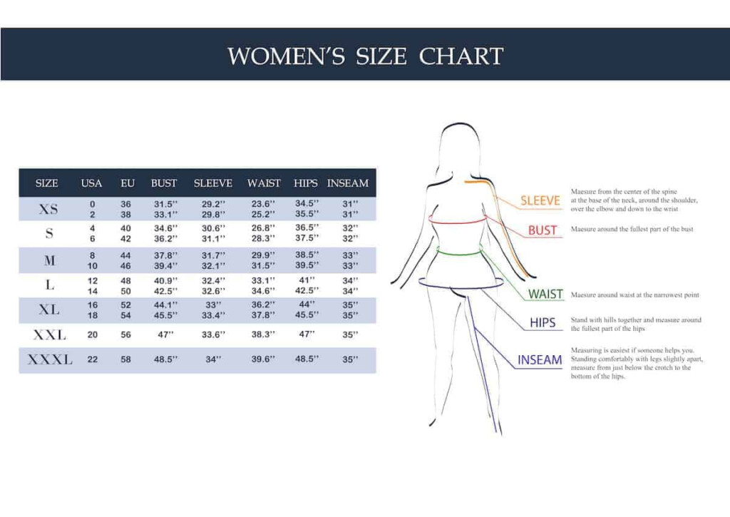 Pants Size Chart Conversion Dresses Images 2022