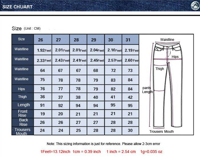 Pants Size Conversion Chart Artofit
