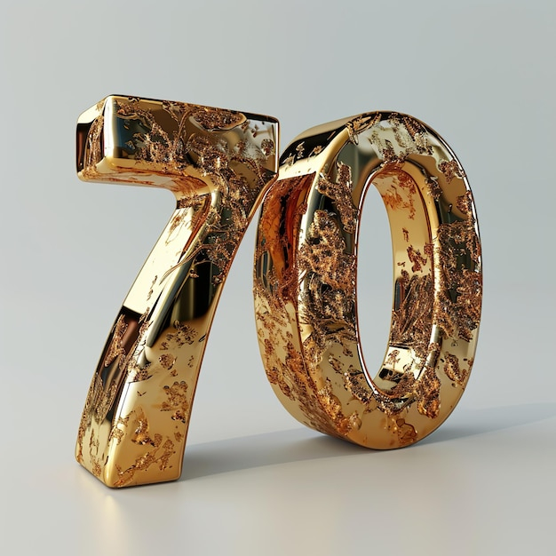 Premium Photo 3d Rendering Of Number 70