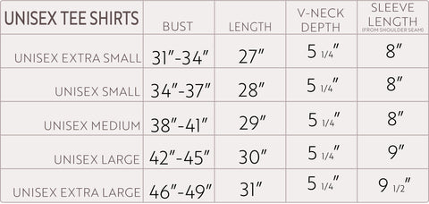 Unisex Clothing Size Conversion Chart A Visual Reference Of Charts 