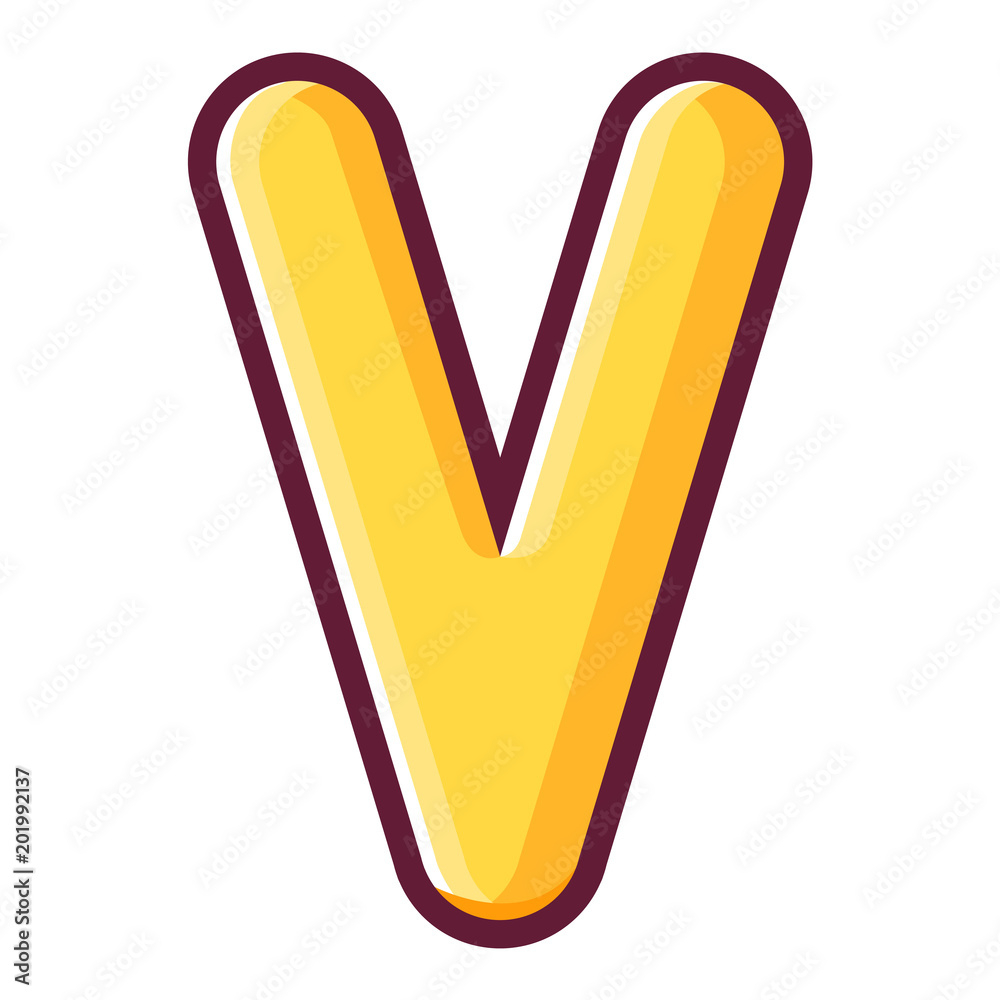 V Letter Alphabet
